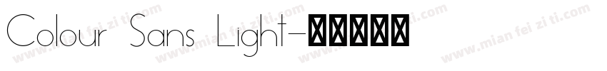Colour Sans Light字体转换